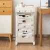 360° Rotating desk storage rack 360° Rotating desk storage rack Multi-layer table trolley for storage, high appearance level can move bookshelves, storage items, magazines, etc