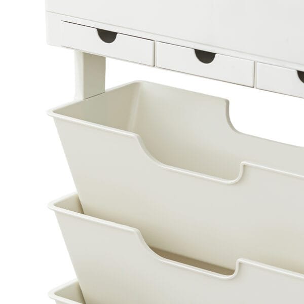 Removable shelves with 3 drawers for storage Removable shelves with 3 drawers for storage drawers Narrow Space Plastic Storage Rack Household
