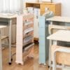 Rotating Storage cart with 4 wheels Organize books, bookshelves, stroller storage boxes in the bedroom