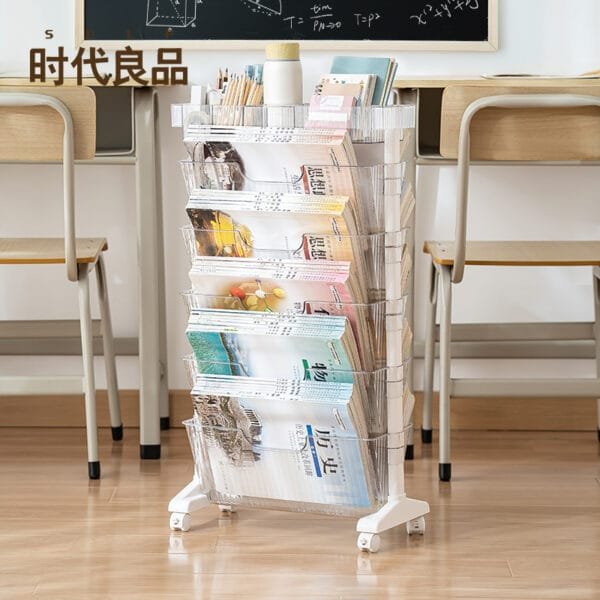 360° Rotating bookshelf removable picture shelf for bookshelves for bookshelves for bedroom trolley storage