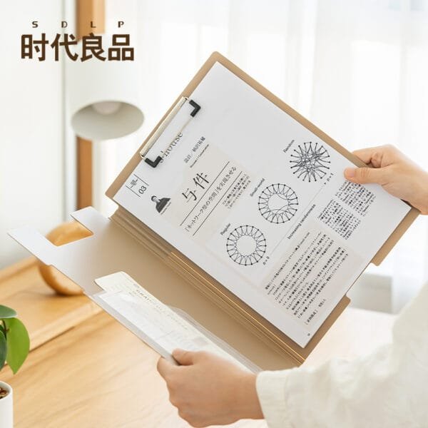 File Folder A4 Size File Folder A4 Size Page-Turning Transparent Folder Strong Clip High-Capacity Data Contract Office Supplies Storage