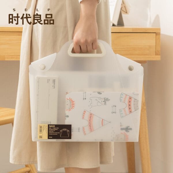 File Storage Bag A4 Large-Capacity Data Storage Transparent File Bag Multi-functional File Bag Handpicked Information Storage Bag