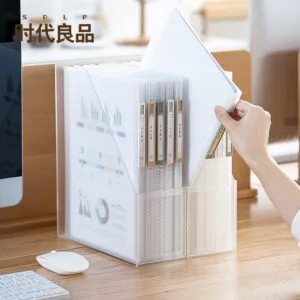 A4 Size File Storage Plastic Folder Document Collection Book Multi-Layer Binder Student Test Paper Information Book