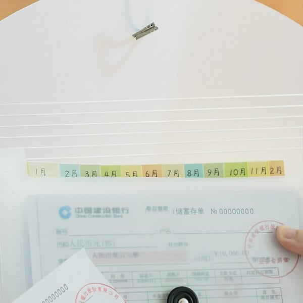 Plastic File Box 13 Grids-Storage Plastic File Box 13 Grids-Storage PP Plastic Document Package Tagged File Simple Receive Classifieds Folders