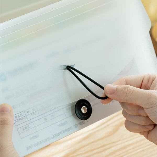 Plastic File Box 13 Grids-Storage Plastic File Box 13 Grids-Storage PP Plastic Document Package Tagged File Simple Receive Classifieds Folders