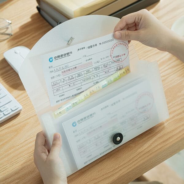 Plastic File Box 13 Grids-Storage Plastic File Box 13 Grids-Storage PP Plastic Document Package Tagged File Simple Receive Classifieds Folders