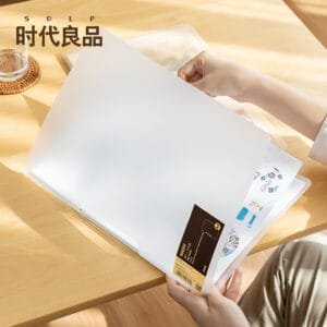 360° Fold File Storage Bag A4 Folder Student Test Paper Storage Bag Office Supplies Data Contract Folder Buggy bag