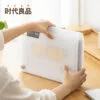 A4 Size Plastic File Box Stamp Bag 13 Grids Waterproof Transparent Test Paper Bag Multi-Layer Insert Page Art Bag