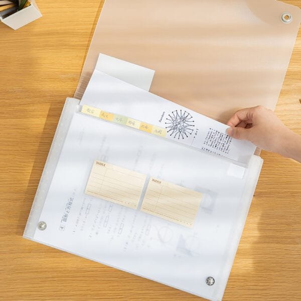 Office File 6-Color Office File 6-Color Transparent Production Inspection Data Book Collection Picture Poster Score Clip