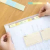 A4 Size Plastic File Box Stamp Bag 13 Grids Waterproof Transparent Test Paper Bag Multi-Layer Insert Page Art Bag