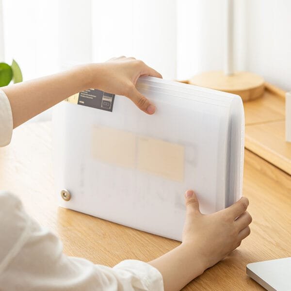 File Box New Product 2024 File Box New Product 2024 Large Capacity Stratification Buggy Bag Alternate Pages Bill Storage Finishing Artifact