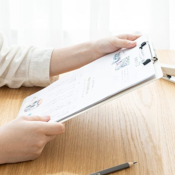 A4 Size Paper File Storage Bag  Splint Student Documentation Data Storage Box Multi-functional  Plastic Binder