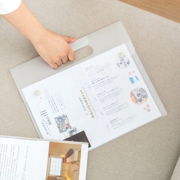 File Boxes 2 Buckle Office Supplies Multifunctional Portable Information Storage Bag Large Capacity File Bag