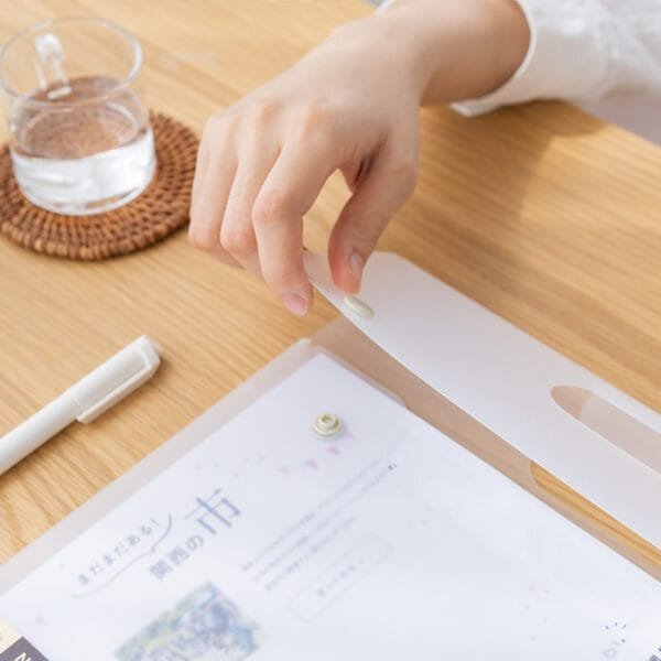 File Boxes 2 Buckle Office Supplies Multifunctional Portable Information Storage Bag Large Capacity File Bag