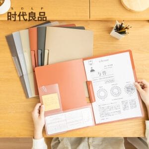 File Box 2 Bag Designs File Box 2 Bag Designs 360° Fold File PP Plastic Storage Bag Bill Data Contract Folder Student Test Paper Folder Office Supplies