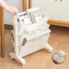 2 layer-Multi-Tier Movable Bookshelf Storage 2 layer-Multi-Tier Movable Bookshelf Storage English book shelves Mobile storage boxes Wholesale plastic reading shelves