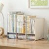 2 functional pencil holder storage cases -creative design detachable partition, high appearance level multi-functional storage box book storage and pen holder two in one