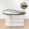 3-layer storage box 3-layer storage box Transparent rotating stationery storage box Dustproof storage Put away small objects