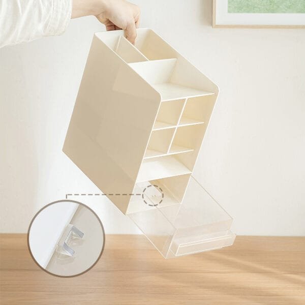 2 functional pencil holder storage cases -creative design detachable partition, high appearance level multi-functional storage box book storage and pen holder two in one