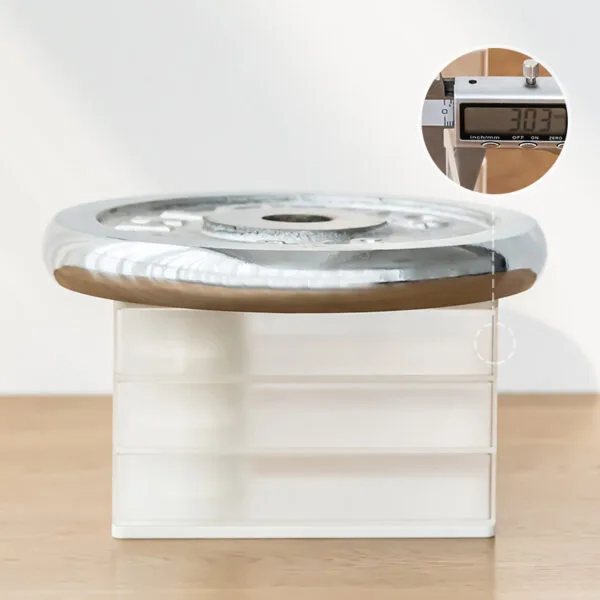 3-layer storage box 3-layer storage box Transparent rotating stationery storage box Dustproof storage Put away small objects