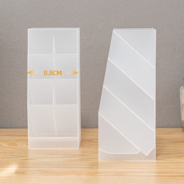 5-Compartment Storage Box Plastic Diagonal-Insert Pen Holder Multi-Specification Simple torage Rack