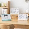 4-color photo frame calendar New-style cute desk calendar frame 2025 Cartoon creative small desk calendar Student desk top furnishings