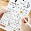 2-uses Plastic Calendar 2025 self-discipline plan calendar is a new office desk ornament creative calendar notebook