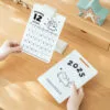 2-uses Plastic Calendar 2025 self-discipline plan calendar is a new office desk ornament creative calendar notebook