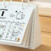 3-colors  cartoon calendar 2025  high beauty desk calendar small ornaments can record calendar shelf calendar schedule