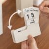 3-turns plate Desk Calendar Simple multi-color creative small calendar perpetual calendar office desk calendar display rotating plastic PS desk calendar