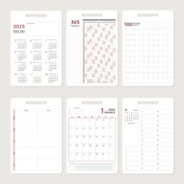 calendar stand 8-colors  2025 snake Year creative desk calendar ins style desktop calendar ornament calendar