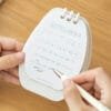 3-color mini calendar 2025 small fresh desk calendar Simple notepad able top creative cute small ornaments