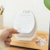3-color mini calendar 2025 small fresh desk calendar Simple notepad able top creative cute small ornaments