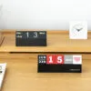 4/5 blocks calendar stand Simple plastic square calendar creative square flip through the ages calendar table ornament