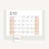 4-colors Desk Calendar 4-colors Desk Calendar 2025 Creative plan pen holder High appearance level multifunctional desk calendar notepad Pen tube storage box