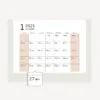 4-colors Desk Calendar 2025 Creative plan pen holder High appearance level multifunctional desk calendar notepad Pen tube storage box