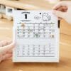 12-months Desk Calendar Pen Holder Desktop Creative Calendar 2025 desk calendar pen holder Multi-functional storage box Office clock in
