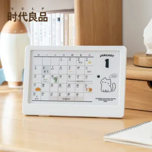 2025 photo frame calendar Student notepad Creative platform calendar Office desktop punching card display Student notepad