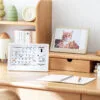 2025 photo frame calendar Student notepad Creative platform calendar Office desktop punching card display Student notepad