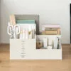 3-Lattice Plastic Placement Box Pen Holder Office Desk Table Partition Storage Box  Study Stationery