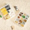 3-Specifications Plastic Storage Box Partition Plastic Storage Box Toy Storage Belt Cover Dust-Proof Storage Box