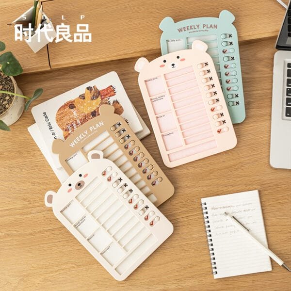 Planner Board 3-specifications English version of the card Study schedule Children's task planning Good habit punch card