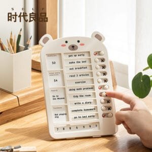 Planner Board 4-colors Self-discipline punch Reward points card Creative student plastic stationery Integral card supplies