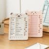 Planner Board 3-specifications English version of the card Study schedule Children's task planning Good habit punch card