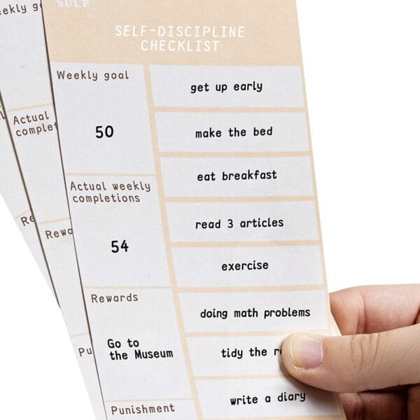 Planner Board 3-specifications English version of the card Study schedule Children's task planning Good habit punch card
