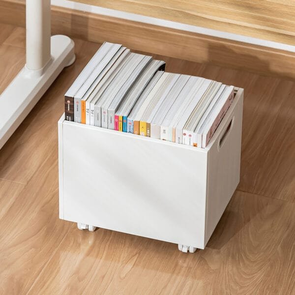 Storage Box With 4 Wheels Simple Student Desk With Wheels Large Capacity Plastic Daily Use Children's Toys Storage Box