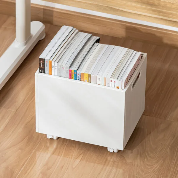 Storage Box With 4 Wheels Simple Student Desk With Wheels Large Capacity Plastic Daily Use Children's Toys Storage Box