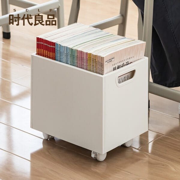 4-Color Books Storage Box Heavy Bearing Stability Bring Hands On Both Sides Clean Tidy Books Take Convenient