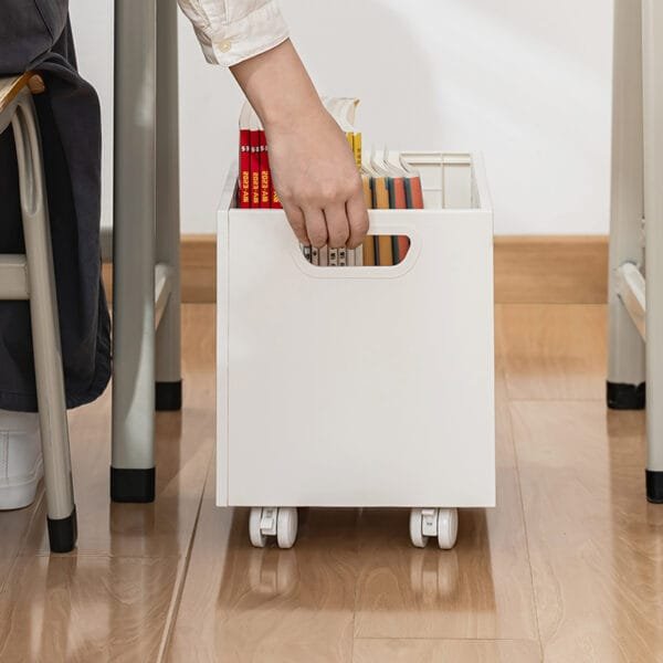 4-Color Books Storage Box Heavy Bearing Stability Bring Hands On Both Sides Clean Tidy Books Take Convenient