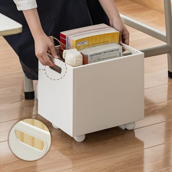 4-Color Books Storage Box Heavy Bearing Stability Bring Hands On Both Sides Clean Tidy Books Take Convenient